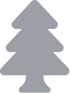 Recreationicn tree icon gray